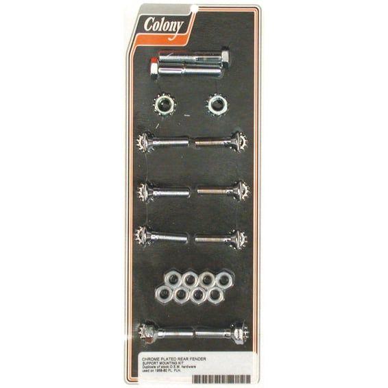 rear fender mount kit. Chrome