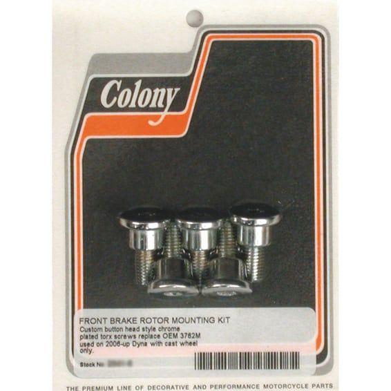 front brake rotor bolt kit. Chrome