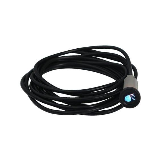 3/8 indicator light. Blue, with 'high beam' symbol