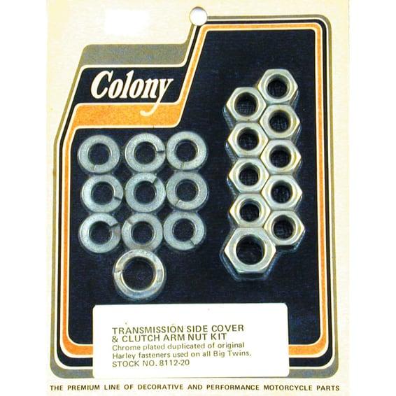 transmission side cover nut kit. Chrome Hex