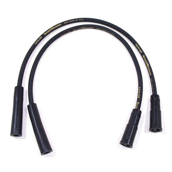 8mm Street Thunder spark plug wire set. Black