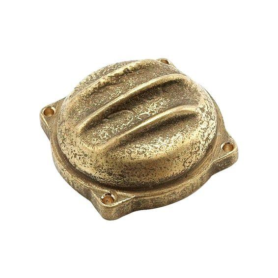 Wannabe Choppers, ribbed CV carb top cover. Brass