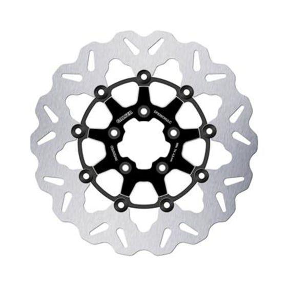 brake rotor. Wave. Floating. Black/Contrast. 300x5mm