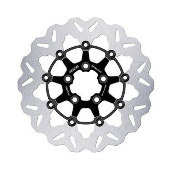 brake rotor. Wave. Floating. Black/Contrast. 300x5mm