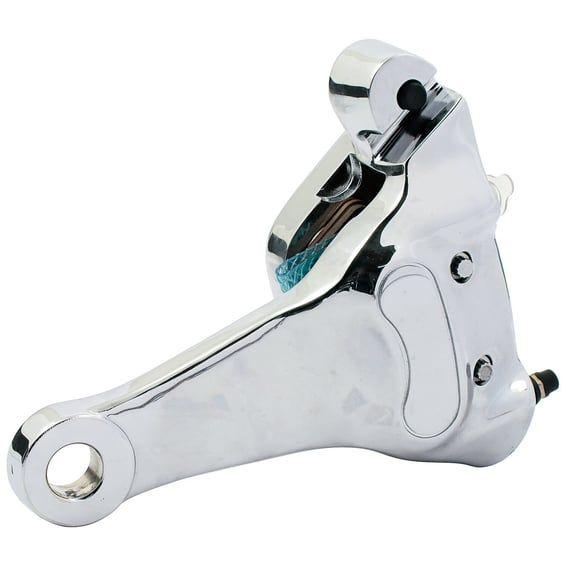 Brake caliper & bracket assembly, rear. Chrome