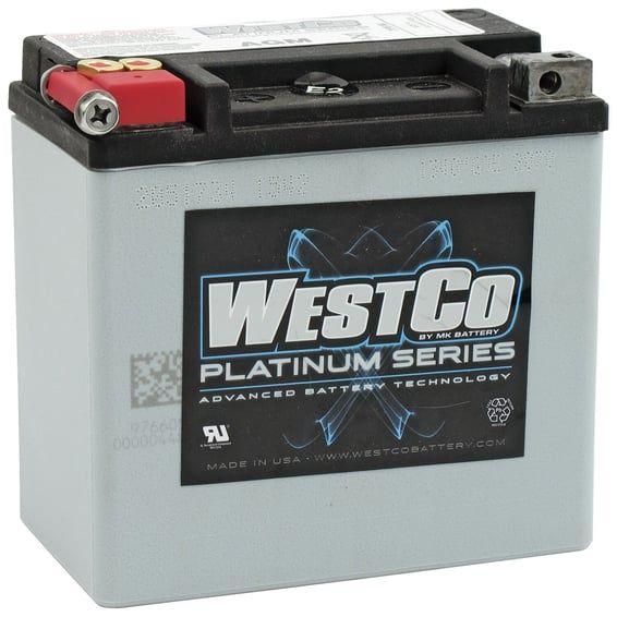 Westco, sealed AGM battery. 12V, 12Ah, 220CCA