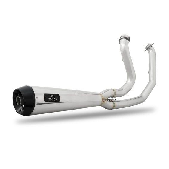 Evo Softail/FXR 2-1 exhaust SS Polished. Euro 0/