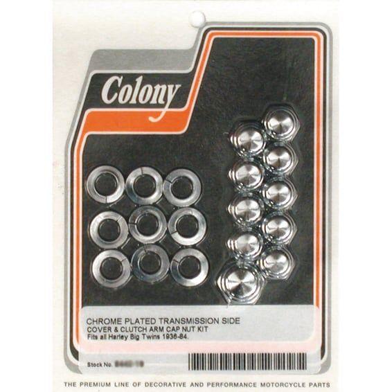 transmission side cover screw kit. Cap chrome