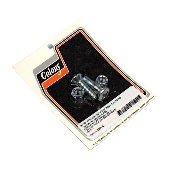 rear fender support mount screw set. Zinc
