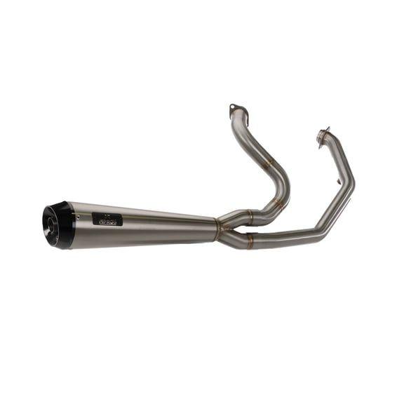 M8 Touring 2-1 exhaust. SS Satin. Euro 4/5