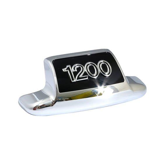Rear fender tip '1200'. Chrome/black