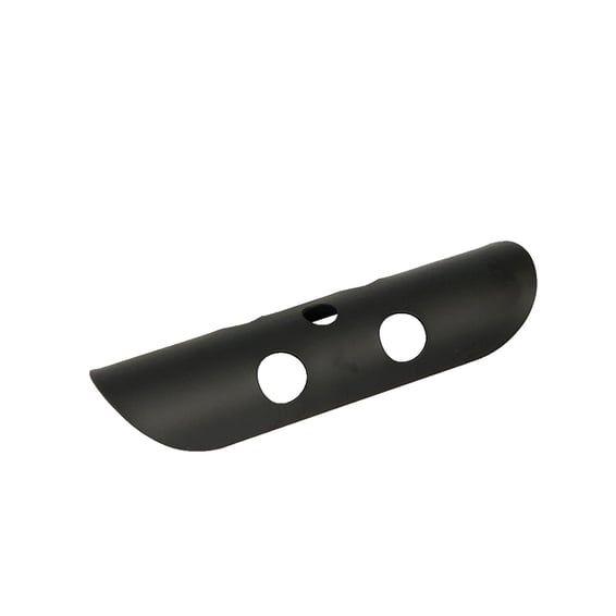 Universal bullet hole heat shield 7" long black