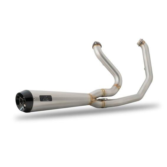 Evo Softail/FXR 2-1 exhaust. SS Satin. Euro 0/1/