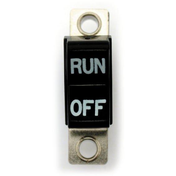 Handlebar rocker switch, run/off. Black