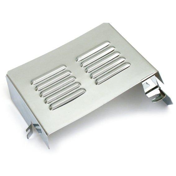 Battery side cover. Chrome. louvered