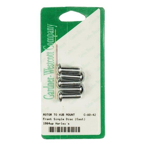 Brake rotor bolt kit, chrome buttonhead