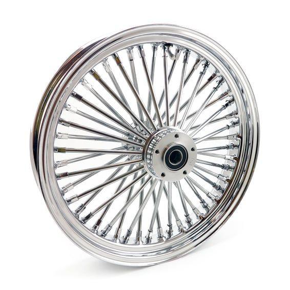 radial 48 fat spoke front wheel 3.50 x 18 DF chrome