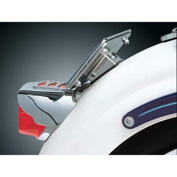 License plate holder 'lay down'. Chrome