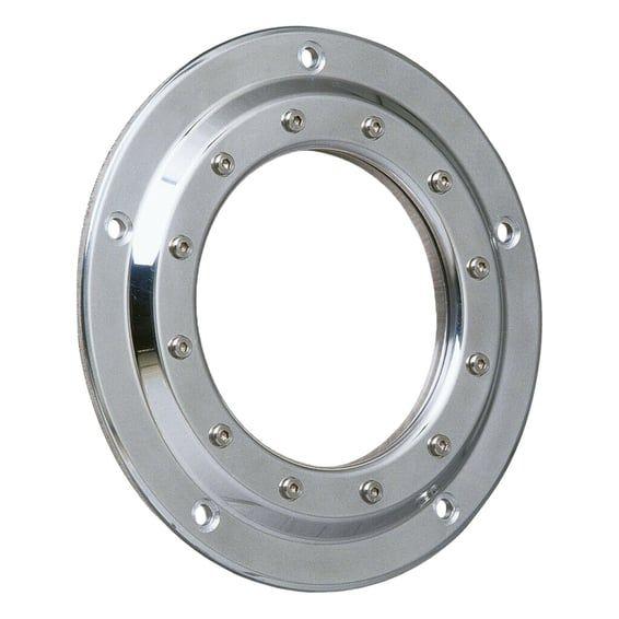 Clutch/derby cover, Porthole. Polished