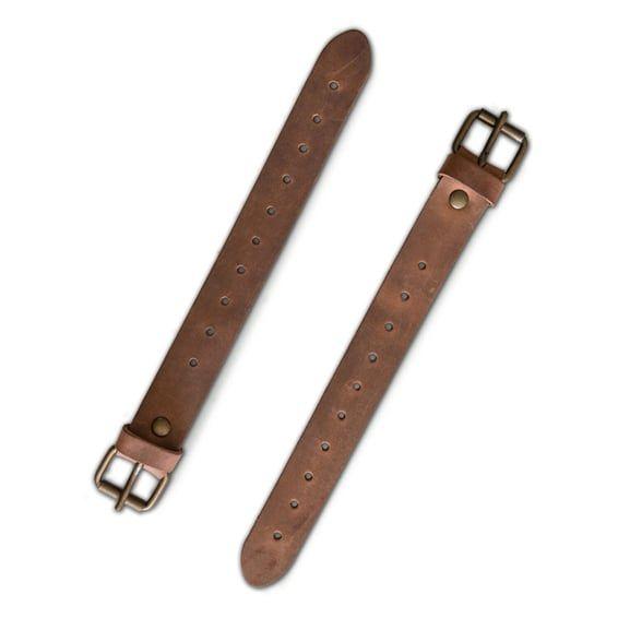 saddlebag belt extender. Brown