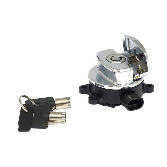 11-up ignition switch, side hinge type. Chrome