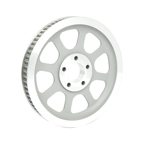 Reproduction OEM style wheel pulley 70t, 1-1/8" belt. Silver