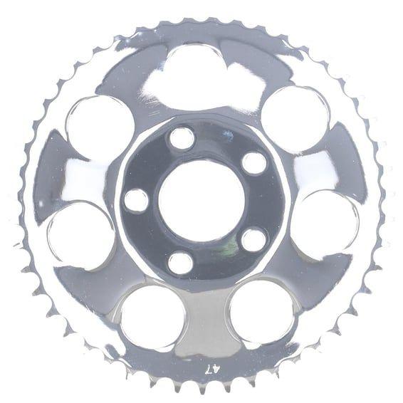 Rear sprocket, chrome. 47t