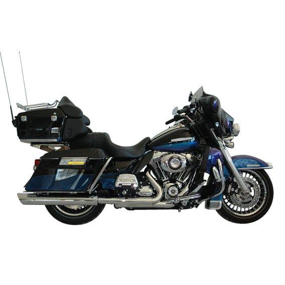 Banger slip-on mufflers. Chrome