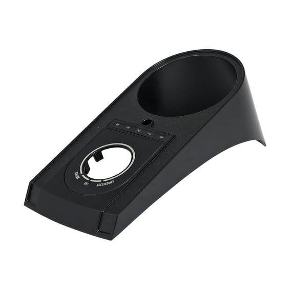 Die-cast aluminum dash cover, 11-17 style. Gloss black