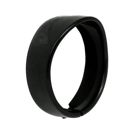 Recessed trim ring with visor. 5-3/4" headlamp. Black