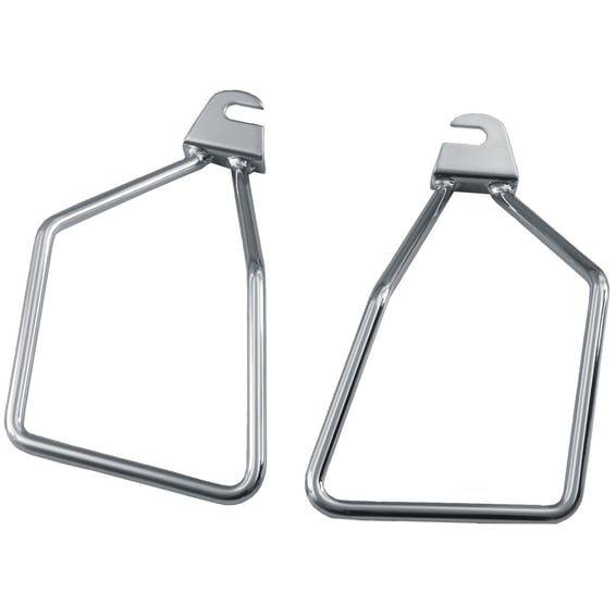 Easy-on/off, saddlebag supports