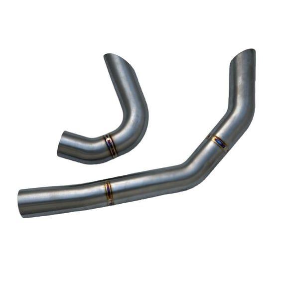 heat shields. Titanium. Brushed