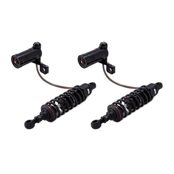 PS, Model 990 shock set. 12". Heavy Duty. Black