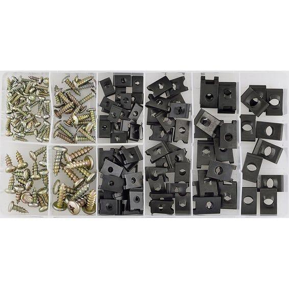 body bolts and speed nuts assortment. 170-piece
