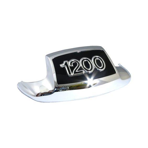 Front fender tip '1200'. Chrome/black