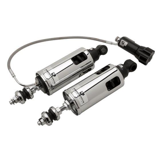 PS, 422 series shocks. STD to -2". Heavy Duty. RAP. Chrome