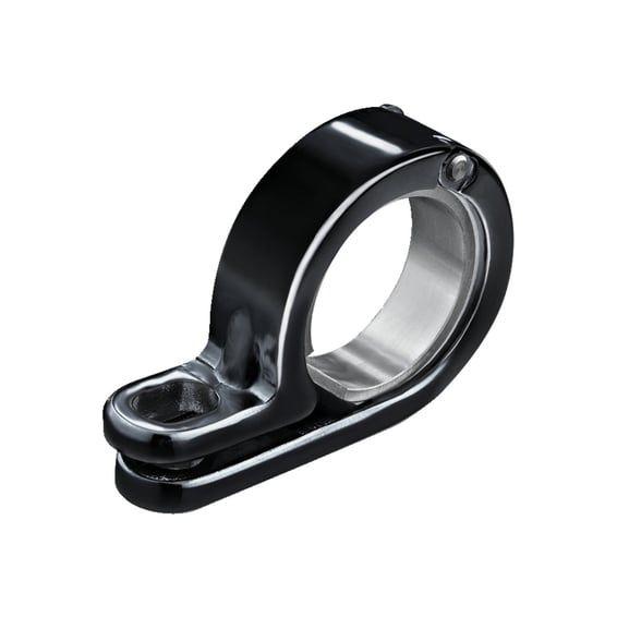 P-clamp 1-1/8 - 1-1/4". Gloss black