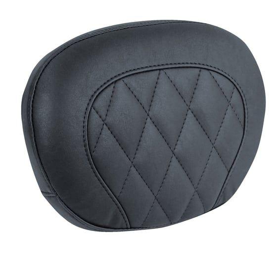 sissy bar back pad. Black. Diamond
