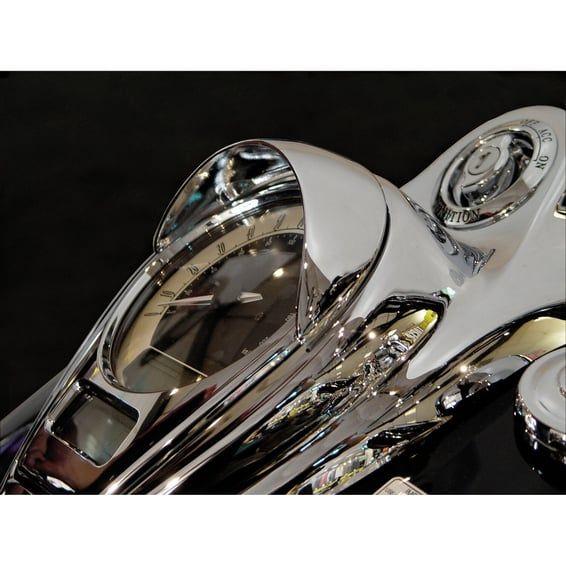 NC cast speedometer visor chrome