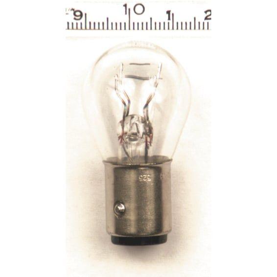 Stop/taillight bulb. 6-volt. Clear glass