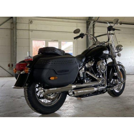 Miller, Destiny slip-on mufflers. Euro 5. Polished
