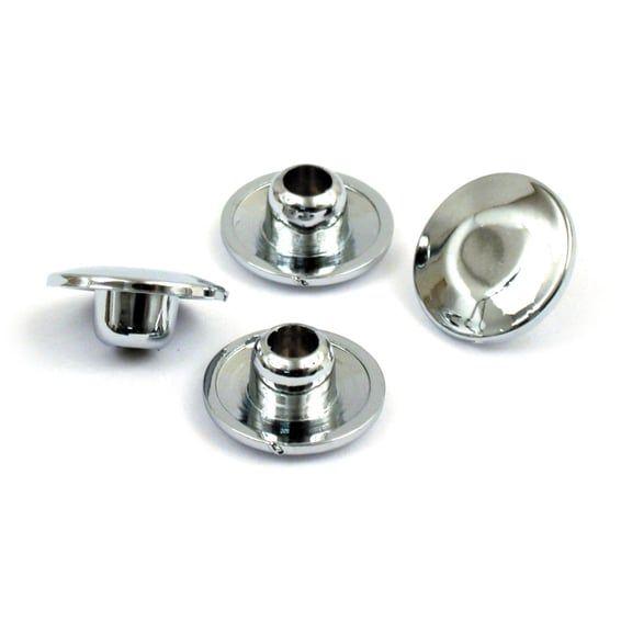 Push-in mushroom allen head plugs 5/16". Chrome