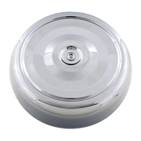 Air cleaner cover, Bobber style. 7" diameter. Chrome