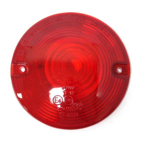 Replacement turn signal lens. flat lens. Red