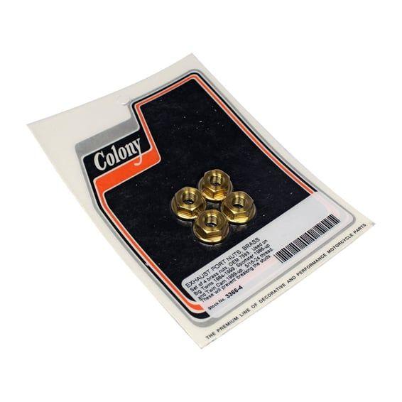 exhaust port nut set. Brass