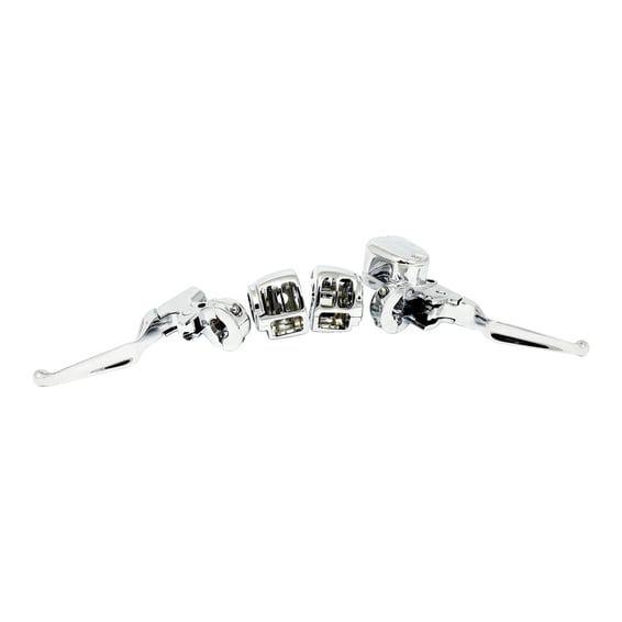 Handlebar control kit chrome