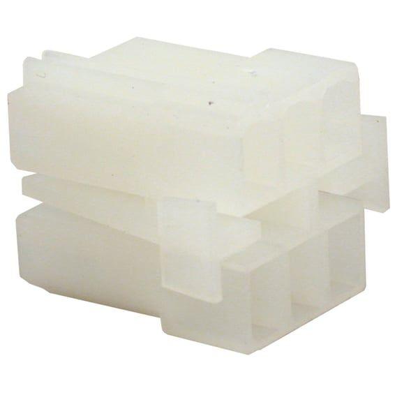 NAMZ, AMP/TE connector. White, receptacle, 6-pins