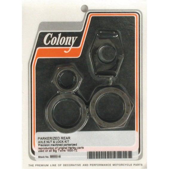 rear axle nut & lock kit