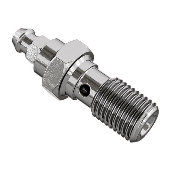 M10 x 1.00 banjo bolt w/bleed nipple. Stainless