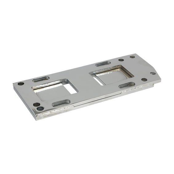 4-speed transmission mount plate. Chrome